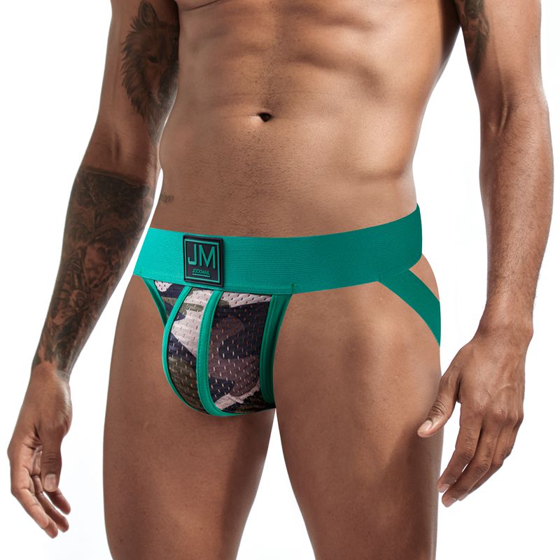 JOCKMAIL Sexy Gay Underwear Men Jockstrap Green Camo