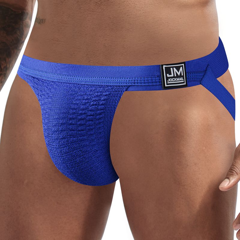 JOCKMAIL Sexy Underwear Men Jockstrap Blue