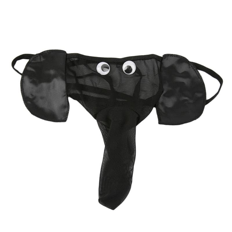 Sexy Men's G String Stylish Elephant Bulge Pouch Men Thong Elastic Erotic Lingerie Gay Underwear