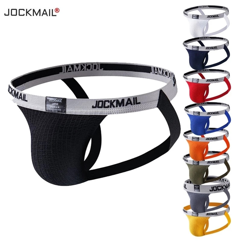 JOCKMAIL Sexy Gay Underwear Men Jockstrap Rainbow