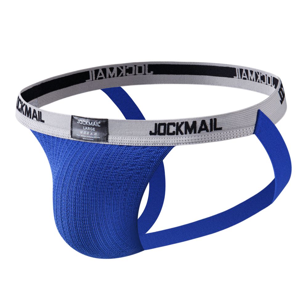 JOCKMAIL Sexy  Underwear Men Jockstrap Blue