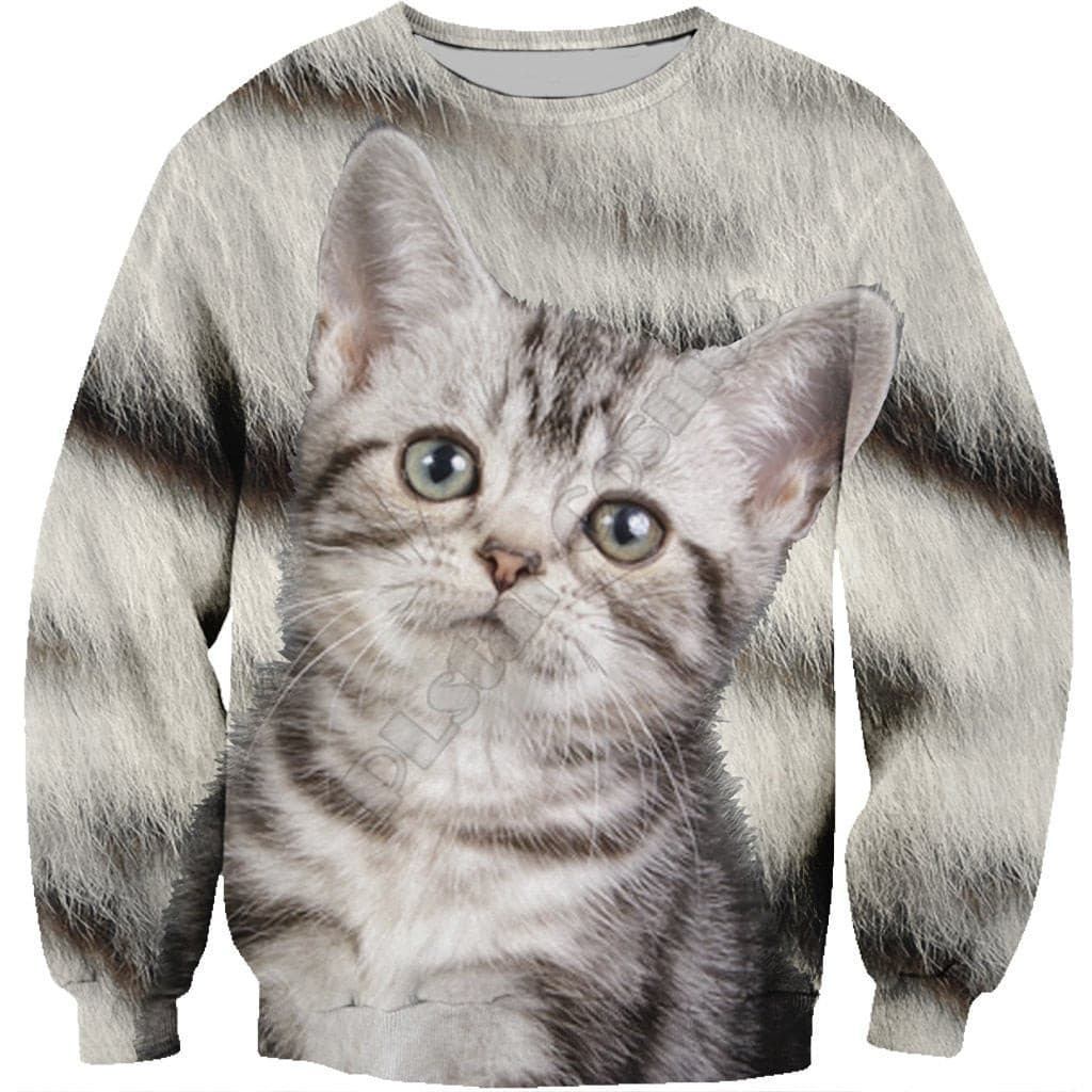 American Shorthair Face All Over Cat Sweatshirt