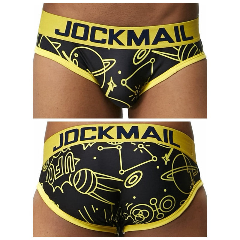 Underwear Men Lovely Cartoon Print Briefs Comfortable