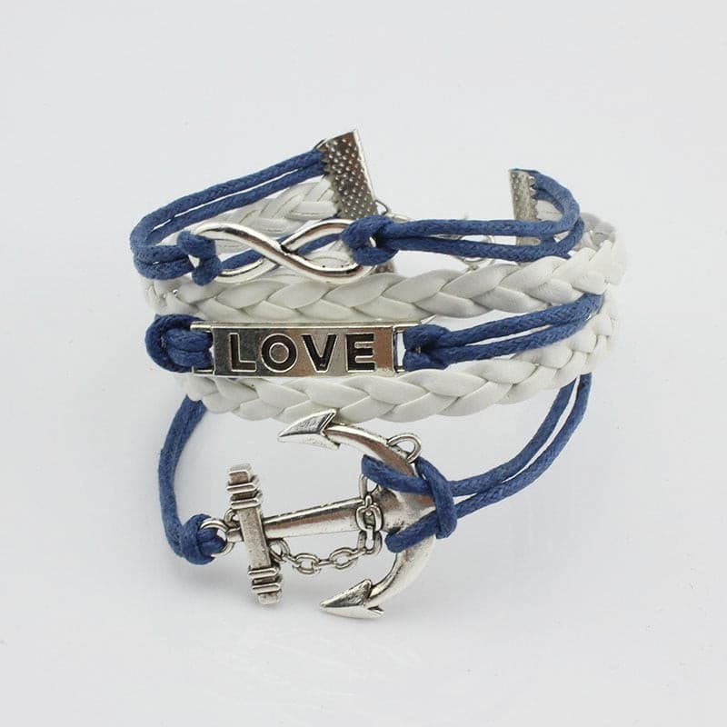 Anchor Love Infinity Bracelet