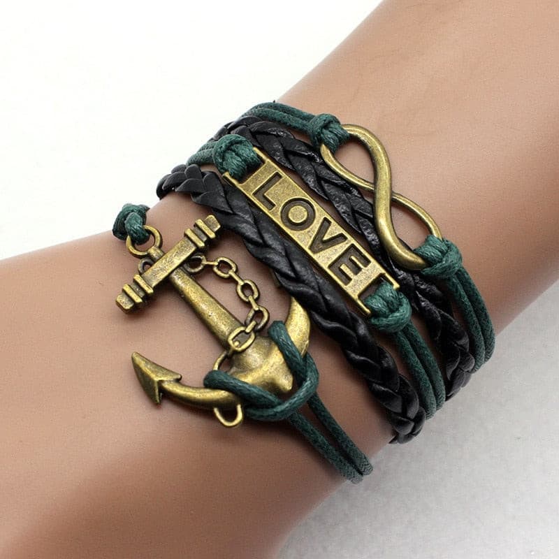 Anchor Love Infinity Bracelet