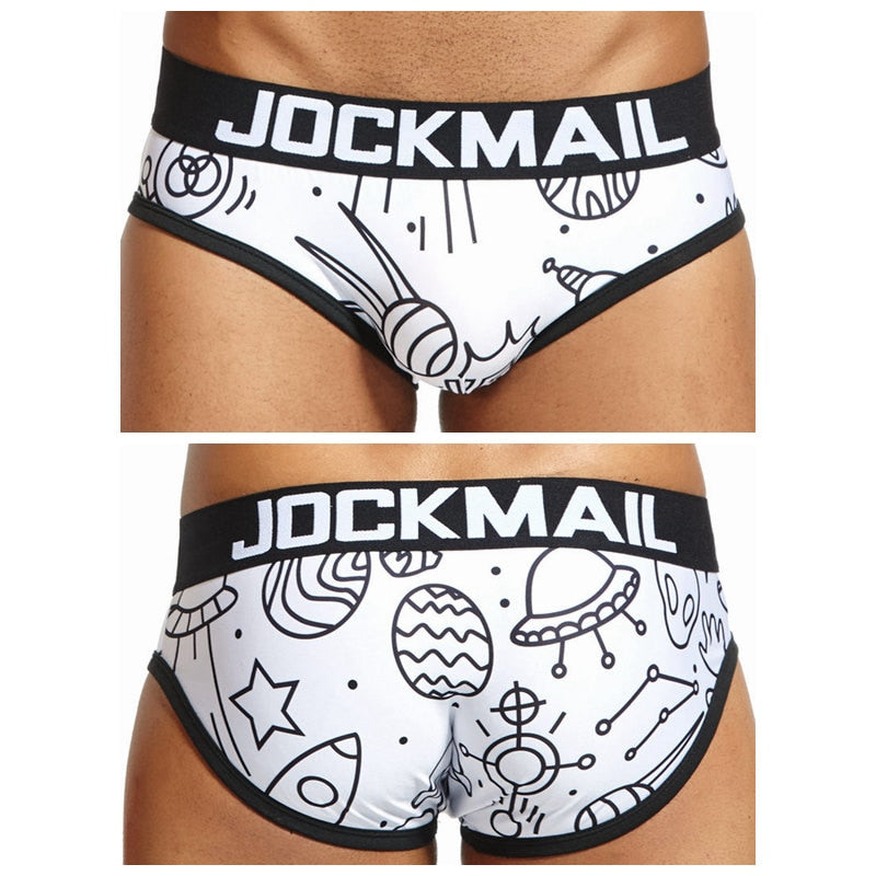 Underwear Men Lovely Cartoon Print Briefs Comfortable