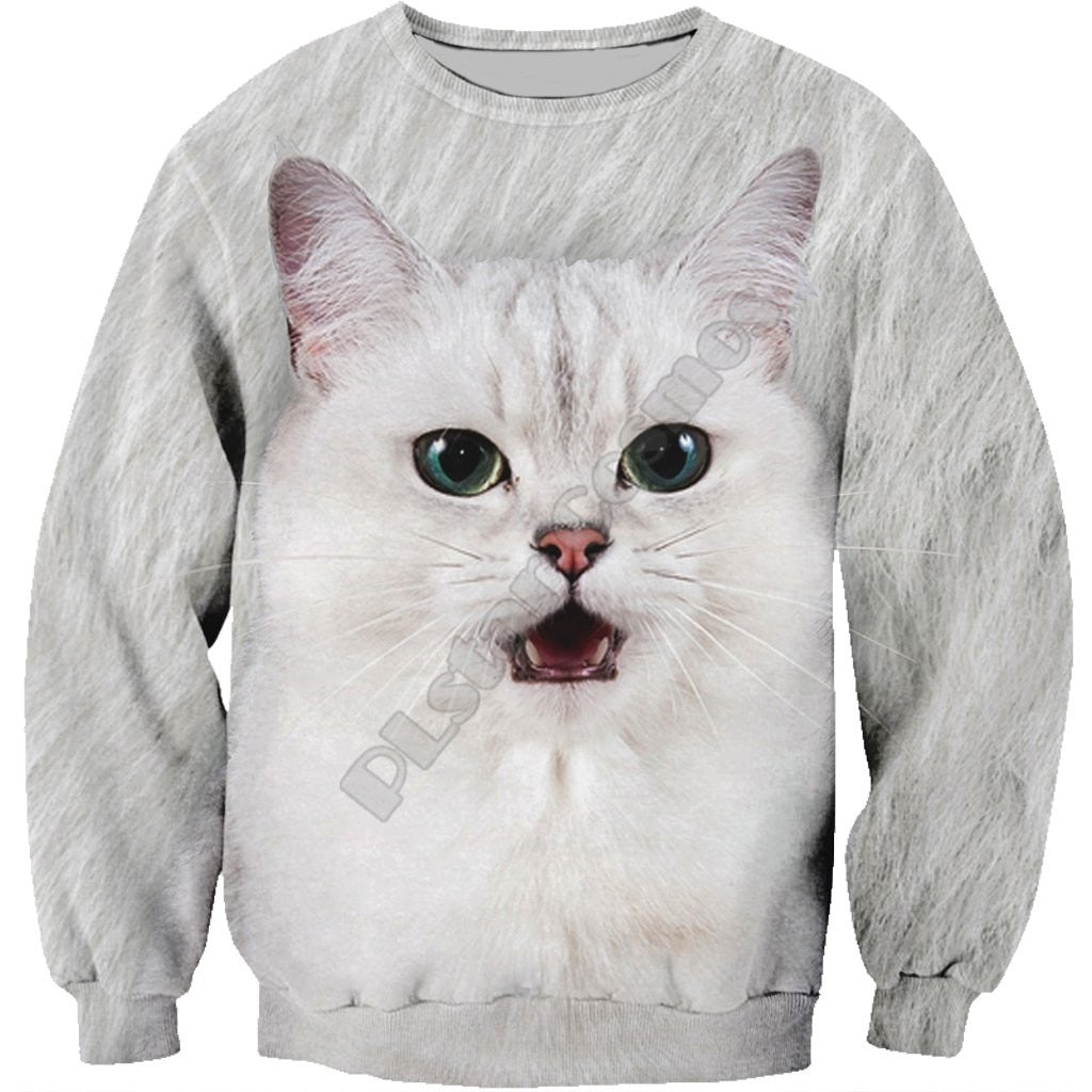 Burmilla Face All Over Cat Sweatshirt