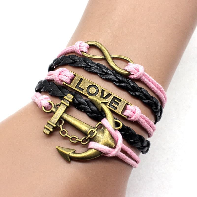 Anchor Love Infinity Bracelet