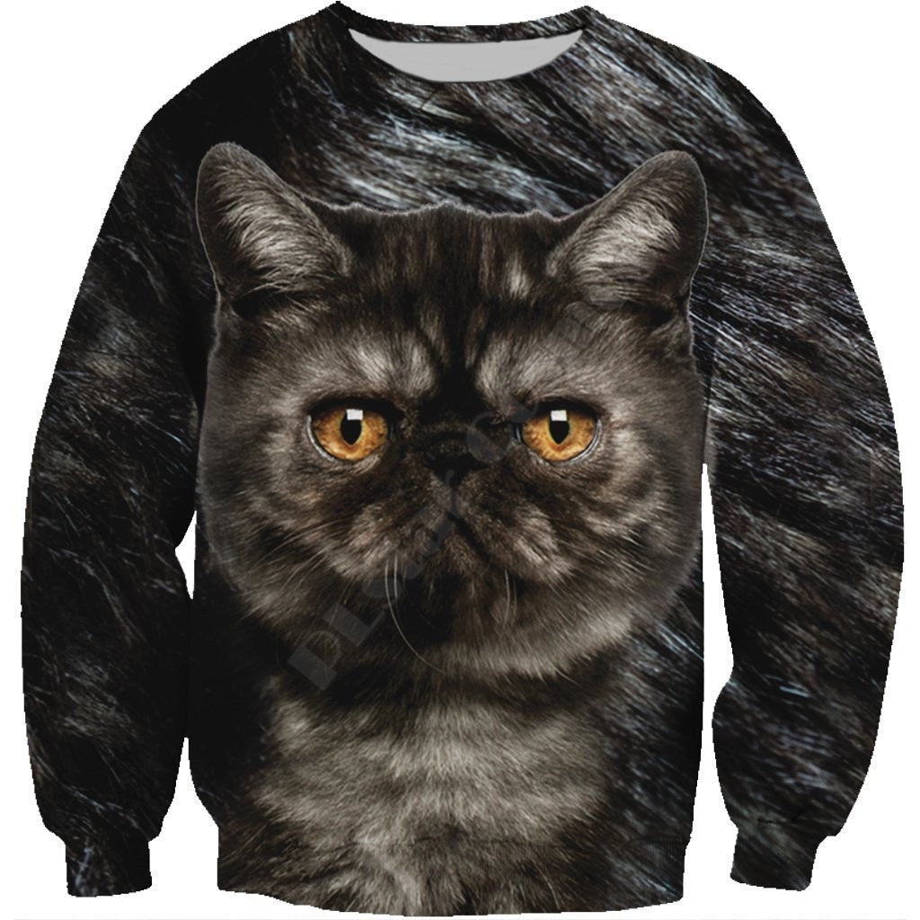 Exotic Shorthair Face All Over Cat Sweatshirt