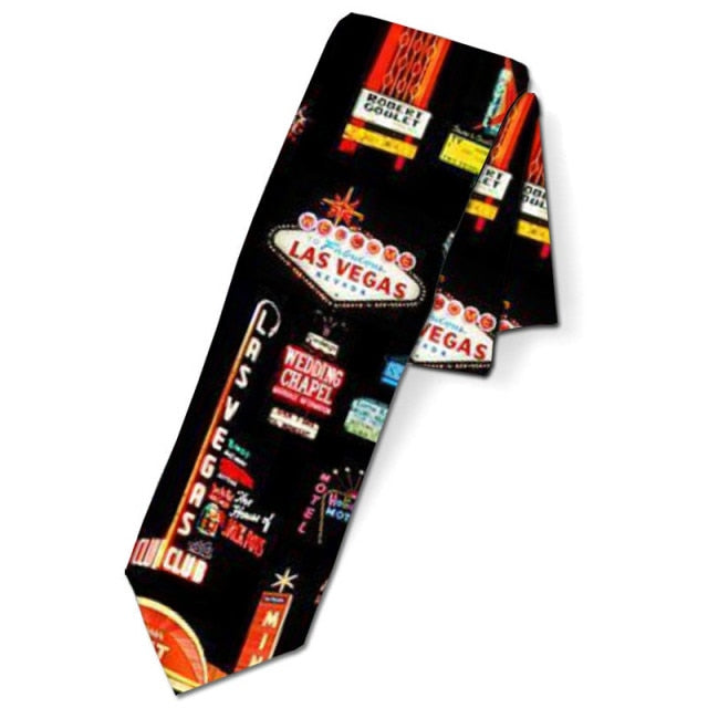 Men's Fashion Plaid Ties 8cm Black Creative Novelty Necktie 3D Printed Tie For Men Funny Party Wedding Accessories