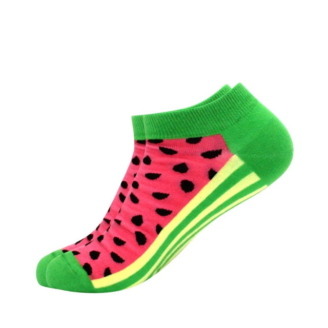 Men's Latest Design Boat Socks Short Summer Socks Quality Business Geometric Lattice Colorful Mens Cotton Socks