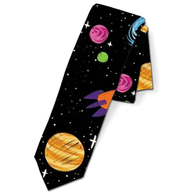 Men's Tie Suit Accessories Neck Ties Printed Polyester Ties for Men Necktie Casual Funny