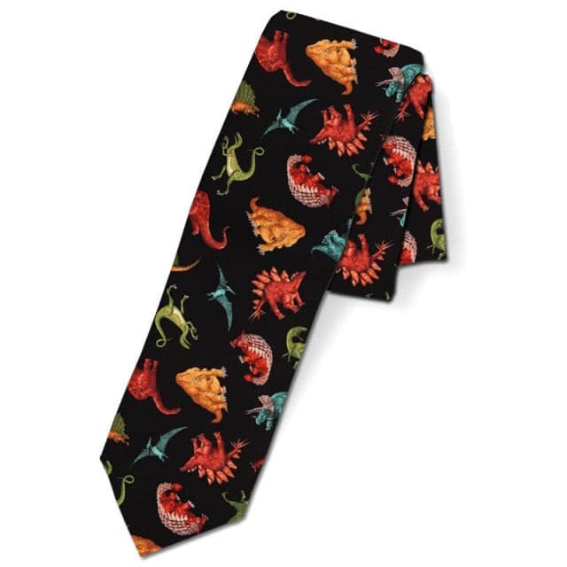 Men's Tie Suit Accessories Neck Ties Printed Polyester Ties for Men Necktie Casual Funny