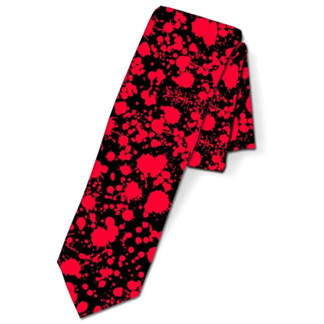 Men's Tie Suit Accessories Neck Ties Printed Polyester Ties for Men Necktie Casual Funny